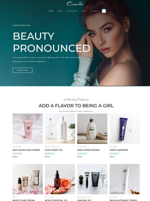 Website Toko Kosmetik