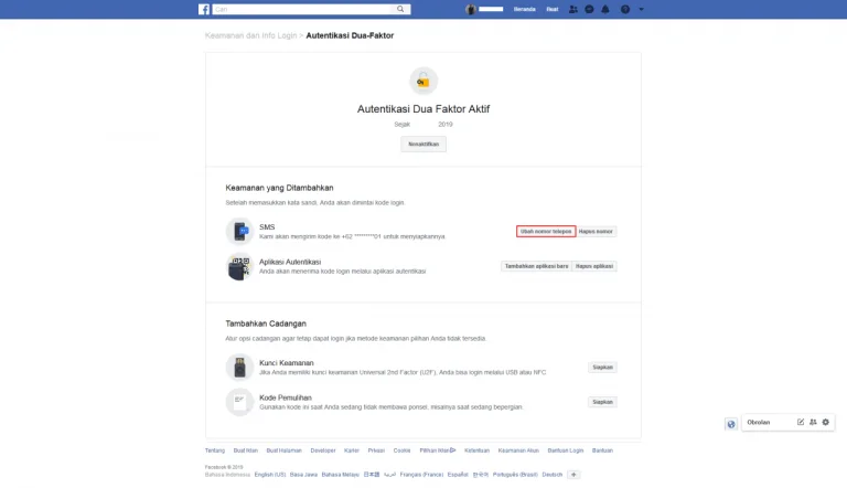 Apa itu Facebook Autentikasi 2 Faktor dan Bagaimana Cara Kerjanya?