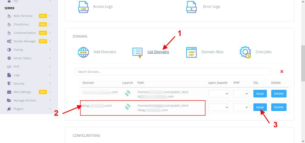 Bagaimana cara melihat Subdomain yang sudah kita buat?