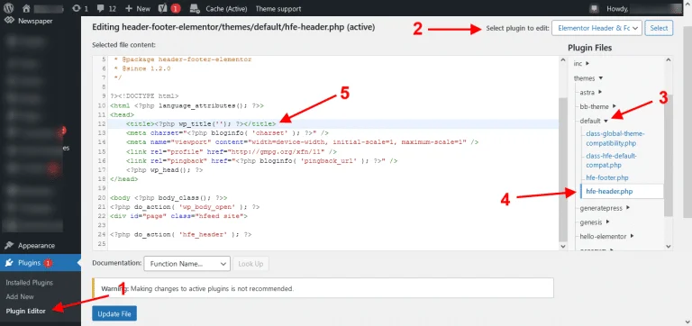 Page Titles Not Showing: Saat Pasang Plugin Elementor Header & Footer