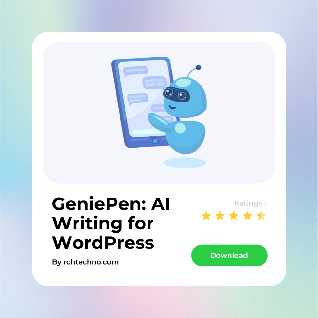 GeniePen The ultimate AIpowered writing assistant for WordPress